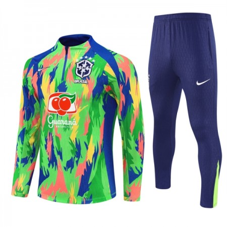 Goedkope Brazilië Trainings Sweatshirt Kwart-Zip 2025-26 Groene